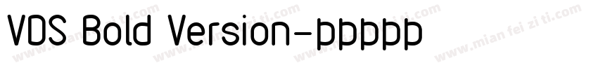 VDS Bold Version字体转换